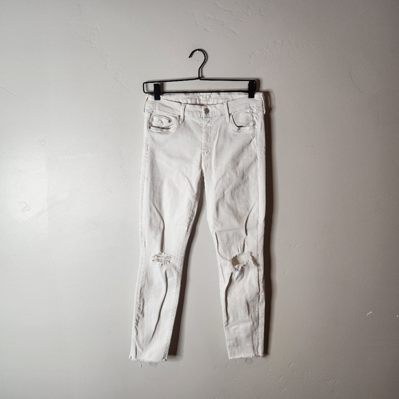 MOTHER Looker Ankle Fray In Little Miss Innocent Size 27 - Picture 3 of 10